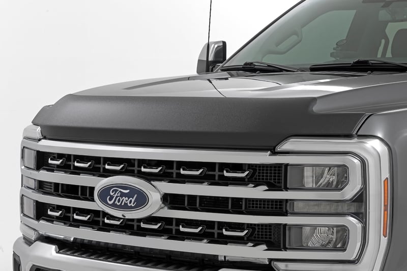 RC Hood Protector | Gloss Black | Ford F-250/F-350 Super Duty 2WD/4WD (23-26) (manufacturer page)