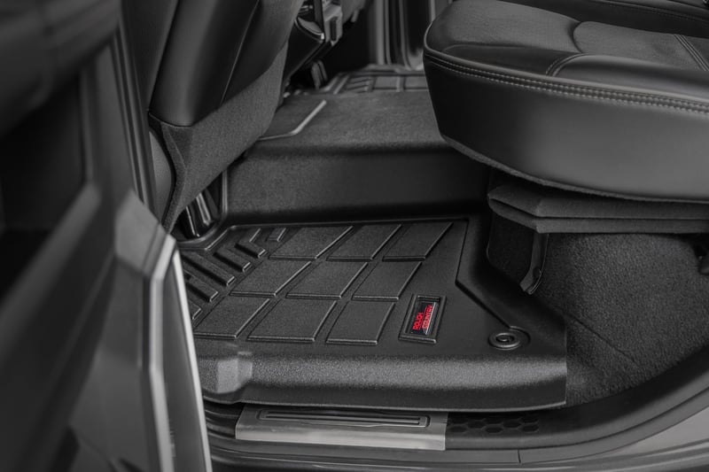 RC Sure-Fit Floor Mats | Front Over Hump | Crew | Ram 2500/3500 2WD/4WD (19-26) (manufacturer page)