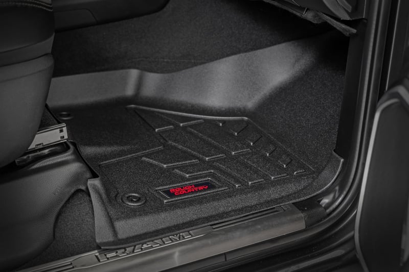 RC Sure-Fit Floor Mats | Front Over Hump | Crew | Ram 2500/3500 2WD/4WD (19-26) (manufacturer page)