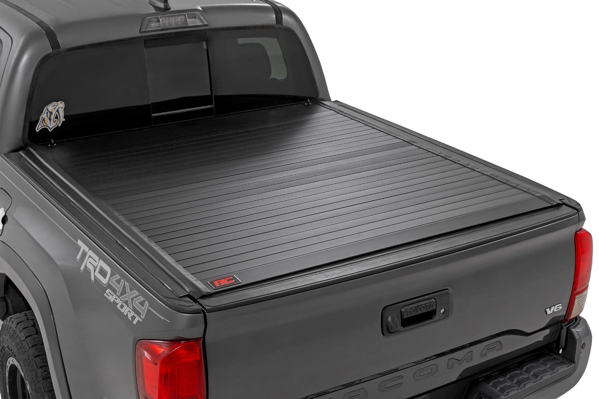 Rough Country 50420500 Hard Roll Up Bed Cover | 5' Bed | Toyota Tacoma 2WD/4WD (2016-2023) - Image 1