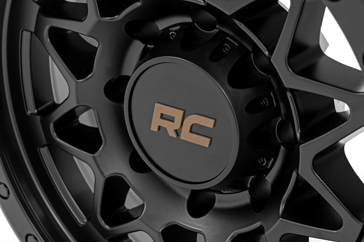 Rough Country 78 Series Wheel | Simulated Beadlock | Black | 18x9 | 8x170 | -12mm - RC Wheels (Image 5 of 6)