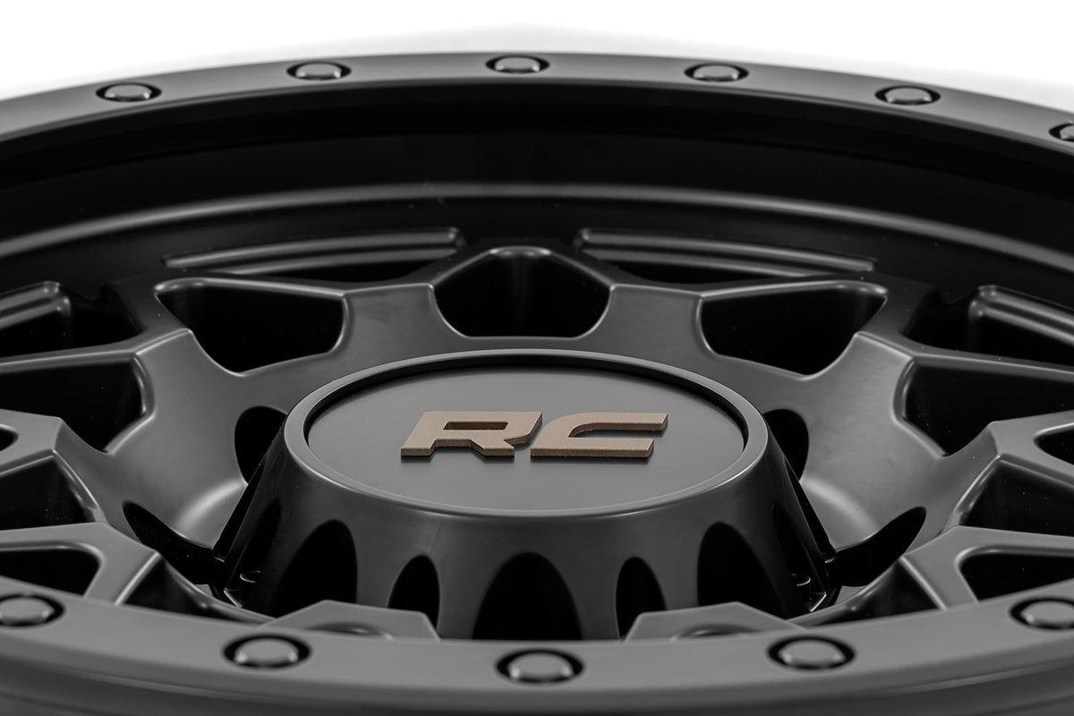 Rough Country 78 Series Wheel | Simulated Beadlock | Black | 18x9 | 8x6.5 | -12mm - RC Wheels (Image 6 of 6)
