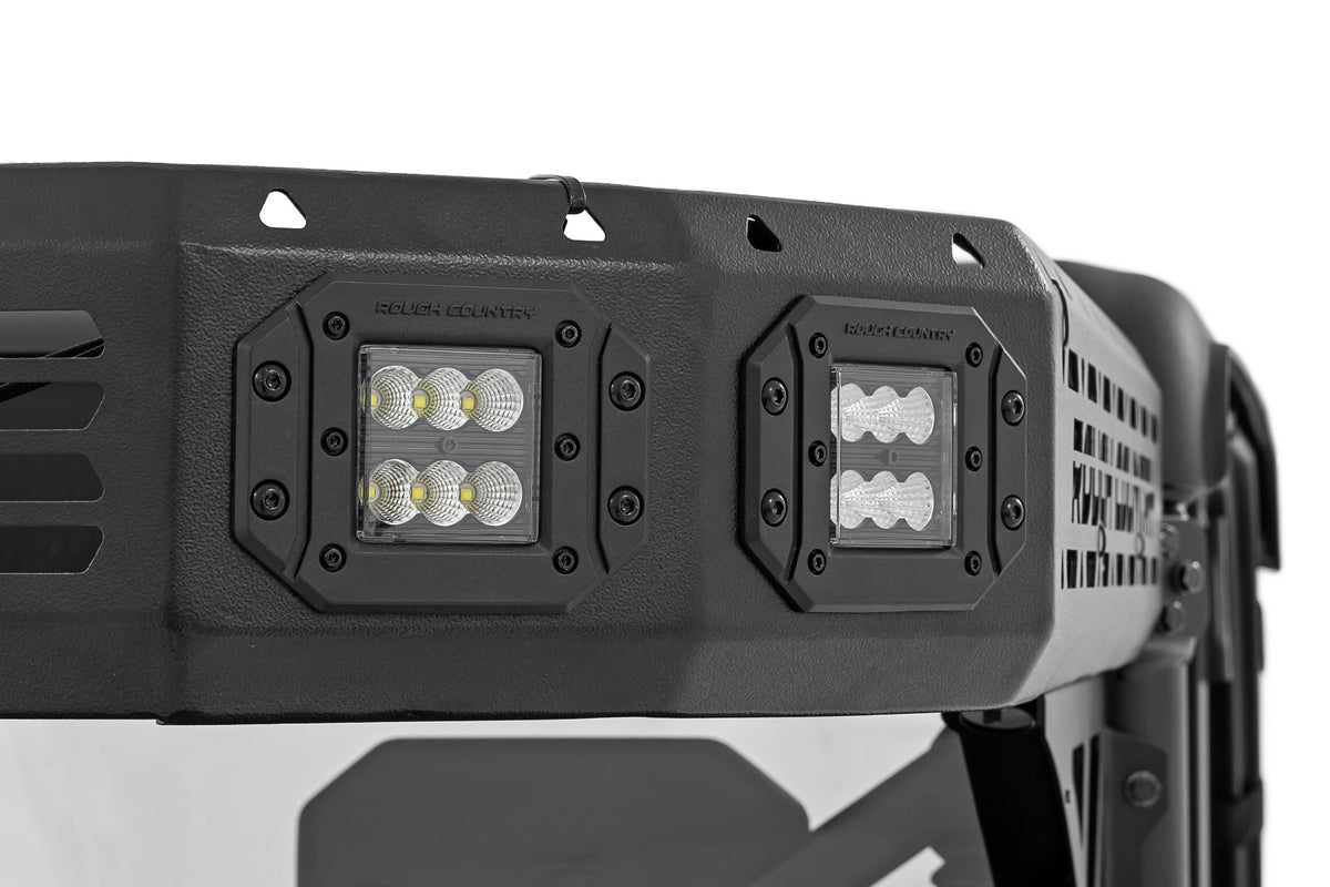 Cargo Rack | Dual 2" Black LED Pairs | Flush Mount | CFMOTO U10 1000 PRO - Cargo Management (Image 6 of 6)