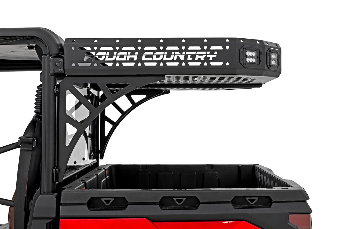 Cargo Rack | Dual 2" Black LED Pairs | Flush Mount | CFMOTO U10 1000 PRO - Cargo Management (Image 5 of 6)