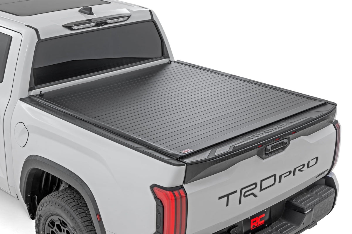 Rough Country 50514551 Hard Roll Up Bed Cover | 5'7" Bed | Toyota Tundra 2WD/4WD (2022-2026) - Image 1
