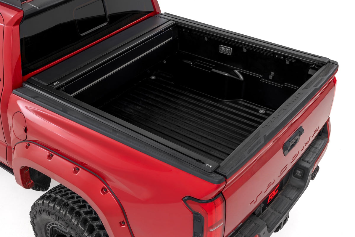 Rough Country 51515551 Powered Retractable Bed Cover | 5' Bed | Toyota Tacoma 2WD/4WD (2024-2026) - Studio View 2