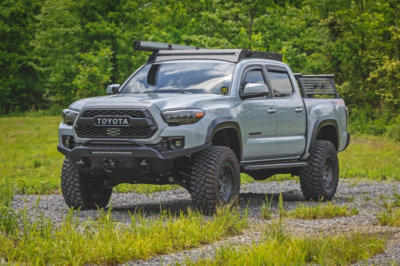 RC RPT2 Running Board | Double Cab | Black | Toyota Tacoma 2WD/4WD (2016-2023) (manufacturer page)