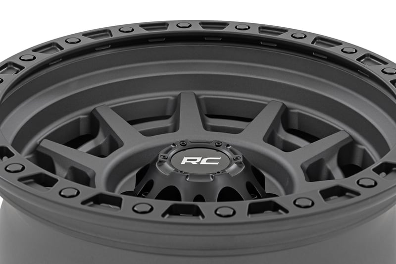RC 85 Series Wheel | Simulated Beadlock | Full Machine | 17x9 | 5x5 | -12mm (manufacturer page)
