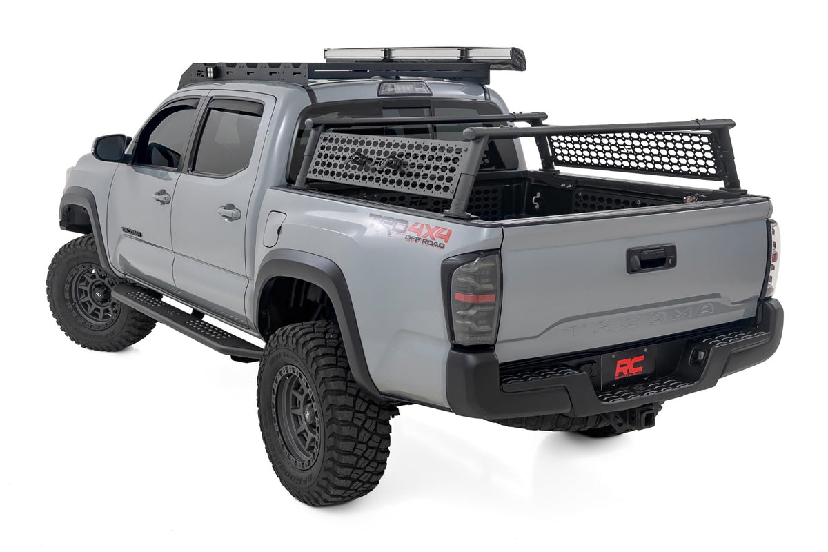Rough Country 14012 OV2 Running Boards | Side Step Bars | Crew Cab | Toyota Tacoma 2WD/4WD (16-23) - Studio View 3