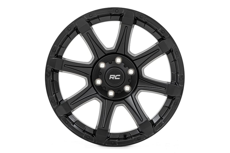 RC 81 Series Wheel | One-Piece | Semi Gloss Black | 20x9 | 8x6.5 | 0mm (manufacturer page)