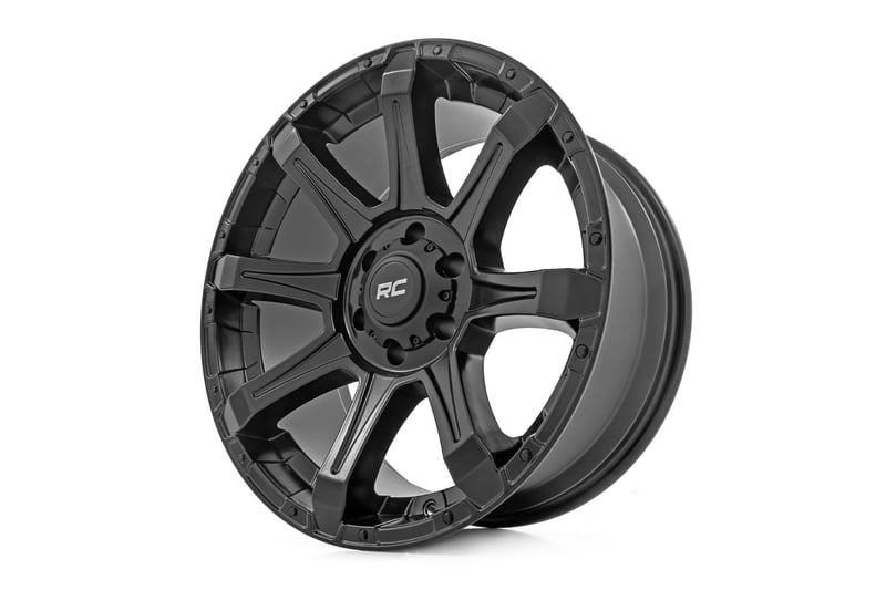 RC 81 Series Wheel | One-Piece | Semi Gloss Black | 20x9 | 8x6.5 | 0mm (manufacturer page)