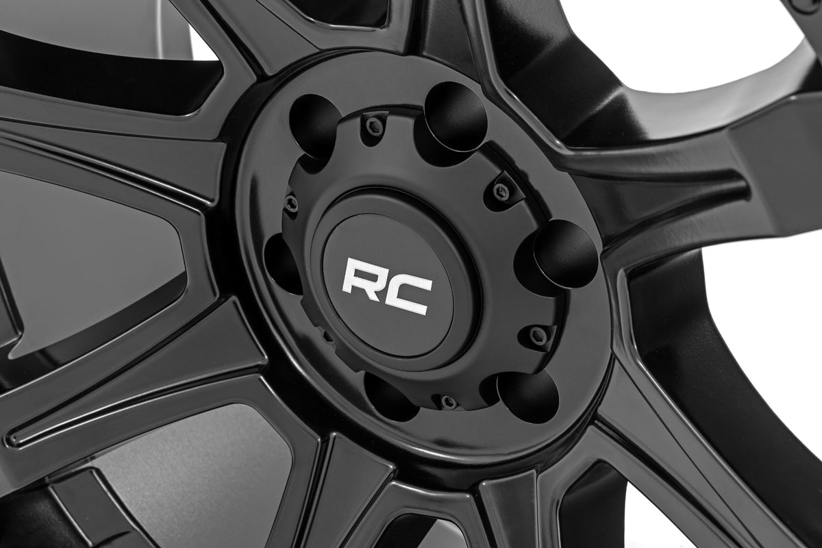 Rough Country 81 Series Wheel | One-Piece | Semi Gloss Black | 20x9 | 6x5.5 | -12mm - RC Wheels (Image 4 of 6)