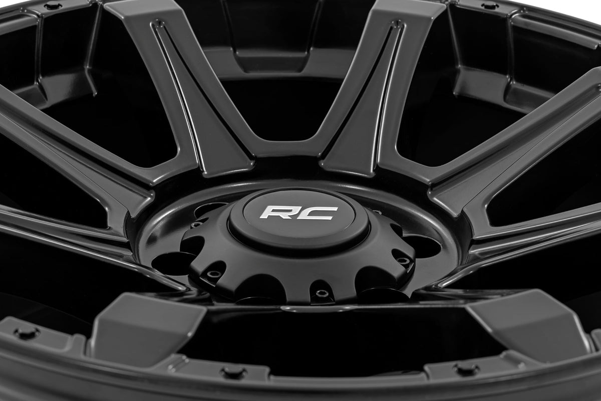 Rough Country 81 Series Wheel | One-Piece | Semi Gloss Black | 20x9 | 6x5.5 | -12mm - RC Wheels (Image 6 of 6)