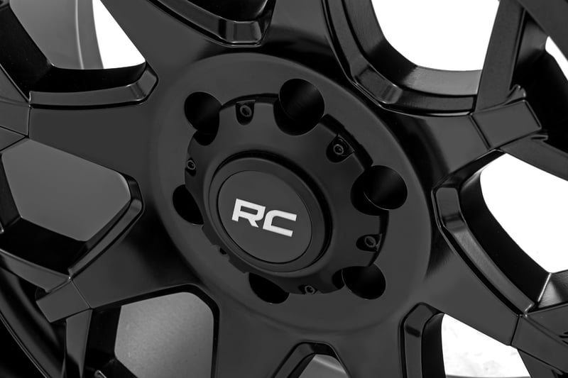 RC 80 Series Wheel | One-Piece | Semi Gloss Black | 20x10 | 5x5 | -25mm (manufacturer page)