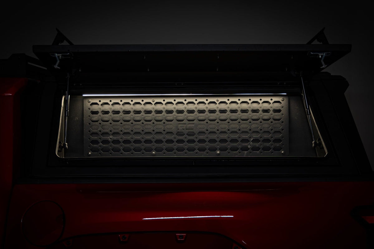 Bed Cap Molle Panel Side Storage Bin | Drivers Side | Toyota Tacoma (24-26) - Bed Covers (Image 3 of 6)