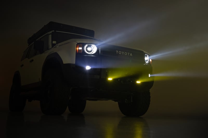 RC FXS Hidden Winch Mount | Yellow SAE | Fog | Toyota Land Cruiser 4WD (24-26) (manufacturer page)