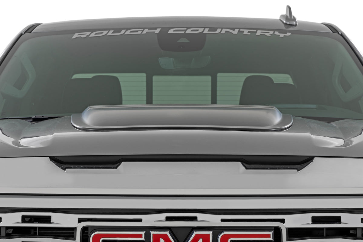 Hood Scoop | GXD Sterling Grey Metallic | GMC Sierra 1500 2WD/4WD (2019-2026) - Misc 25% (Image 4 of 6)