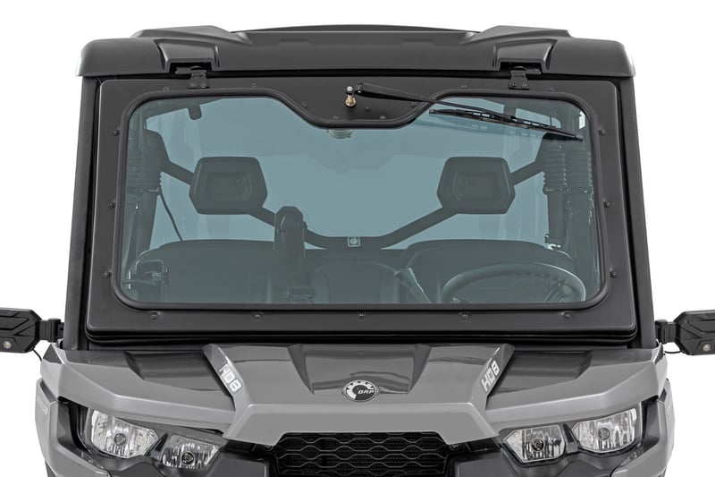 Universal UTV Powered Wiper w/Washer Tank | 16" Blade (manufacturer page)