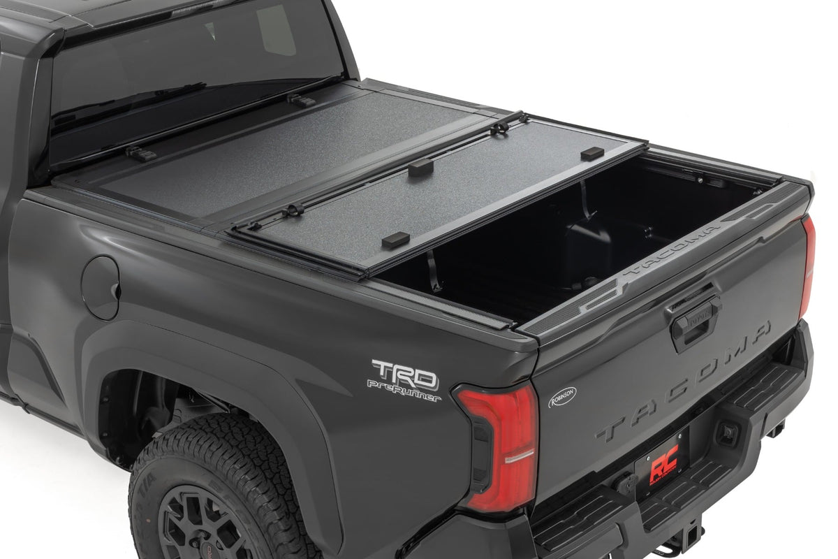 Hard Tri-Fold Flip Up Bed Cover | 6' Bed | Toyota Tacoma 2WD/4WD (2024-2026) - Bed Covers (Image 2 of 6)