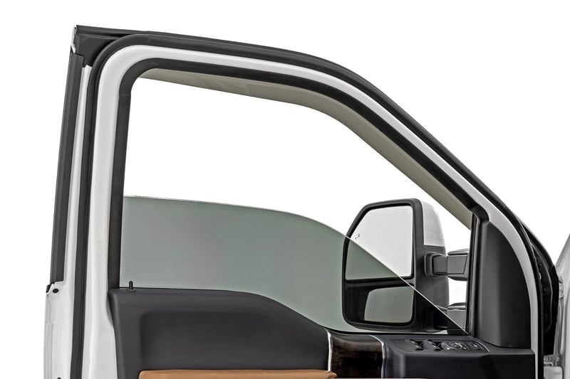 RC Side Window Deflectors | Tape On Rain Guard | Ford F-150/Lightning/F-250/F-350/Raptor (15-26) (manufacturer page)
