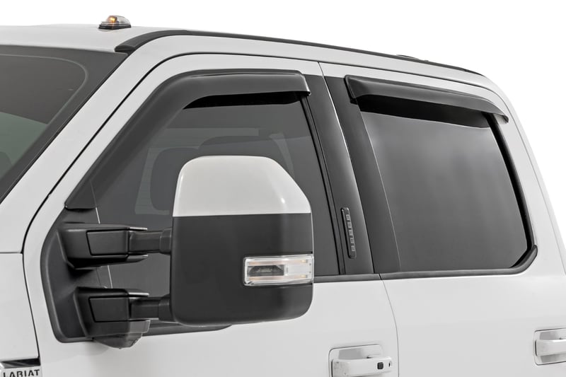 RC Side Window Deflectors | Tape On Rain Guard | Ford F-150/Lightning/F-250/F-350/Raptor (15-26) (manufacturer page)
