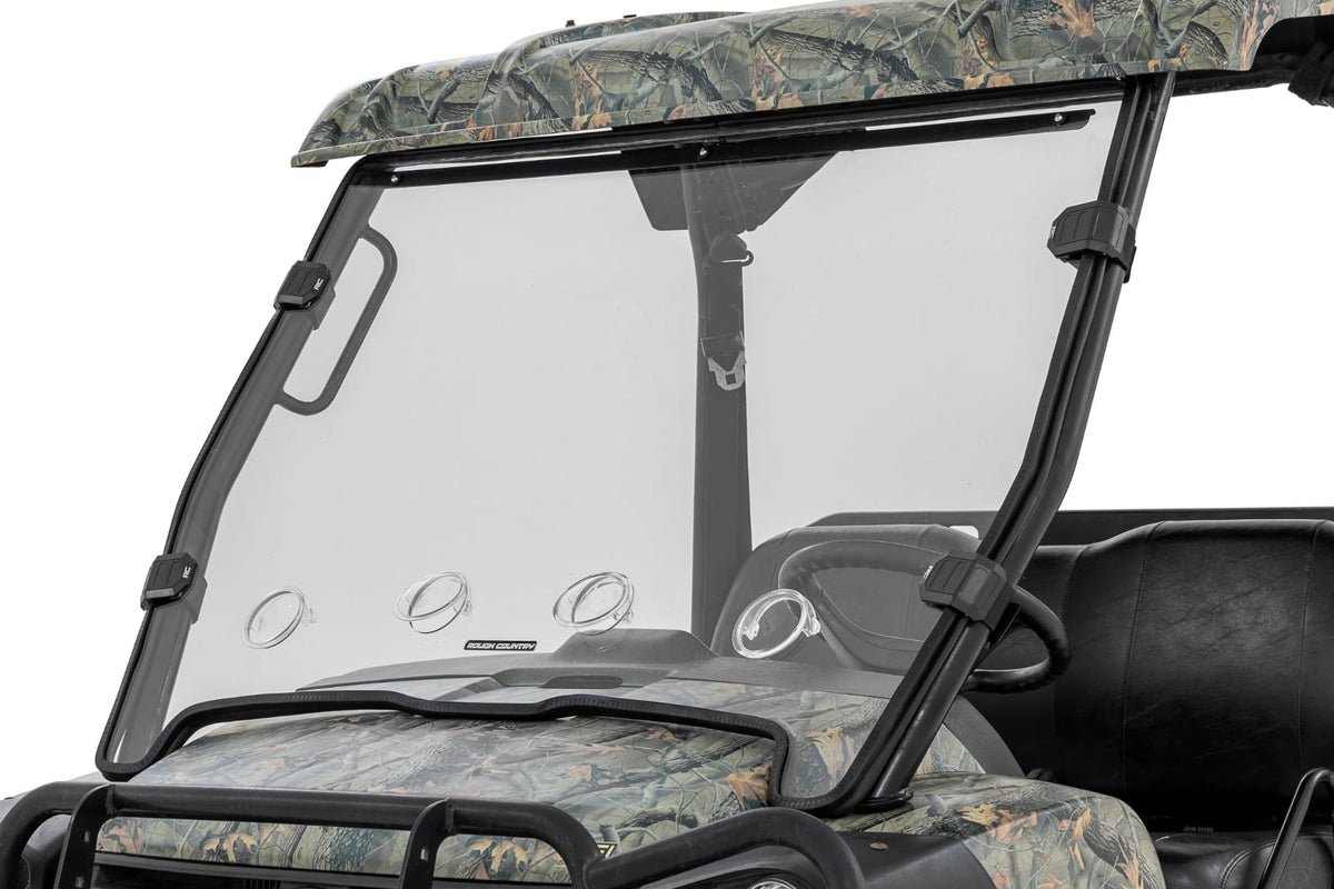 Vented Full Windshield | Scratch Resistant | John Deere Gator XUV 625/Gator XUV 850 - Windshields (Image 1 of 6)