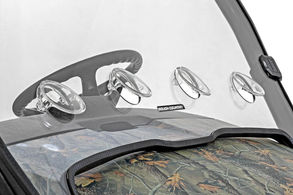 Rough Country 98222270 Vented Full Windshield | Scratch Resistant | John Deere Gator XUV 625/Gator XUV 850 - Studio View 3