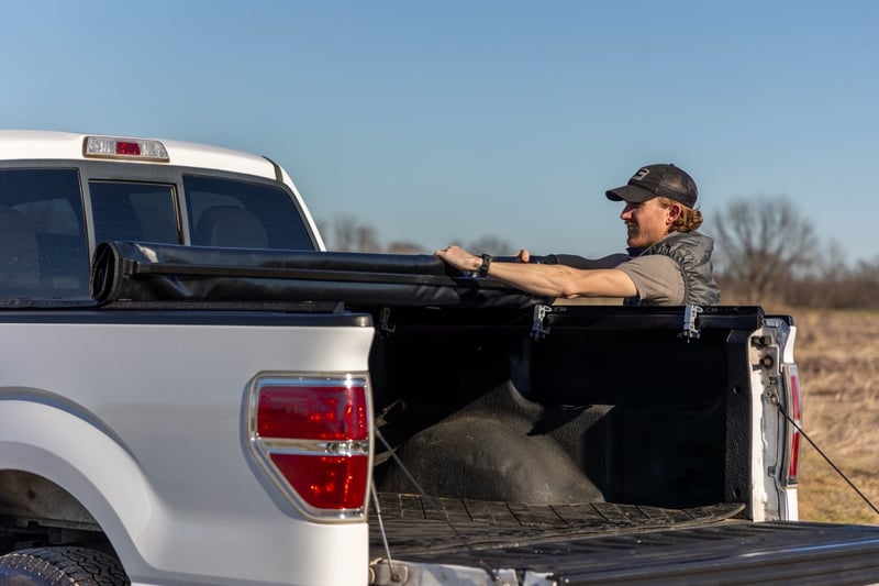RC Soft Roll Up Bed Cover | 5'7" Bed | Ford F-150 2WD/4WD (2004-2014) (manufacturer page)