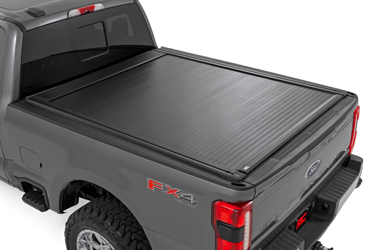 Rough Country 51507650 Powered Retractable Bed Cover | 6'10" Bed | Ford F-250/F-350 Super Duty (17-26) - Image 1