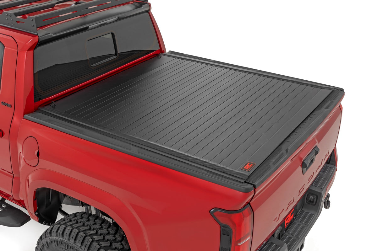 Rough Country 50415551 Hard Roll Up Bed Cover | 5' Bed | Toyota Tacoma 2WD/4WD (2024-2026) - Studio View 1