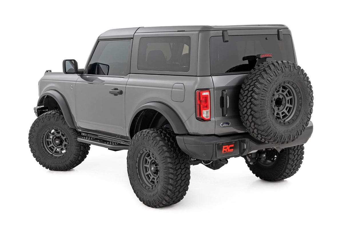 Rough Country 14004 OV2 Running Boards | Side Step Bars | 2-Door | Ford Bronco (2 Door) (21-26) - Image 2