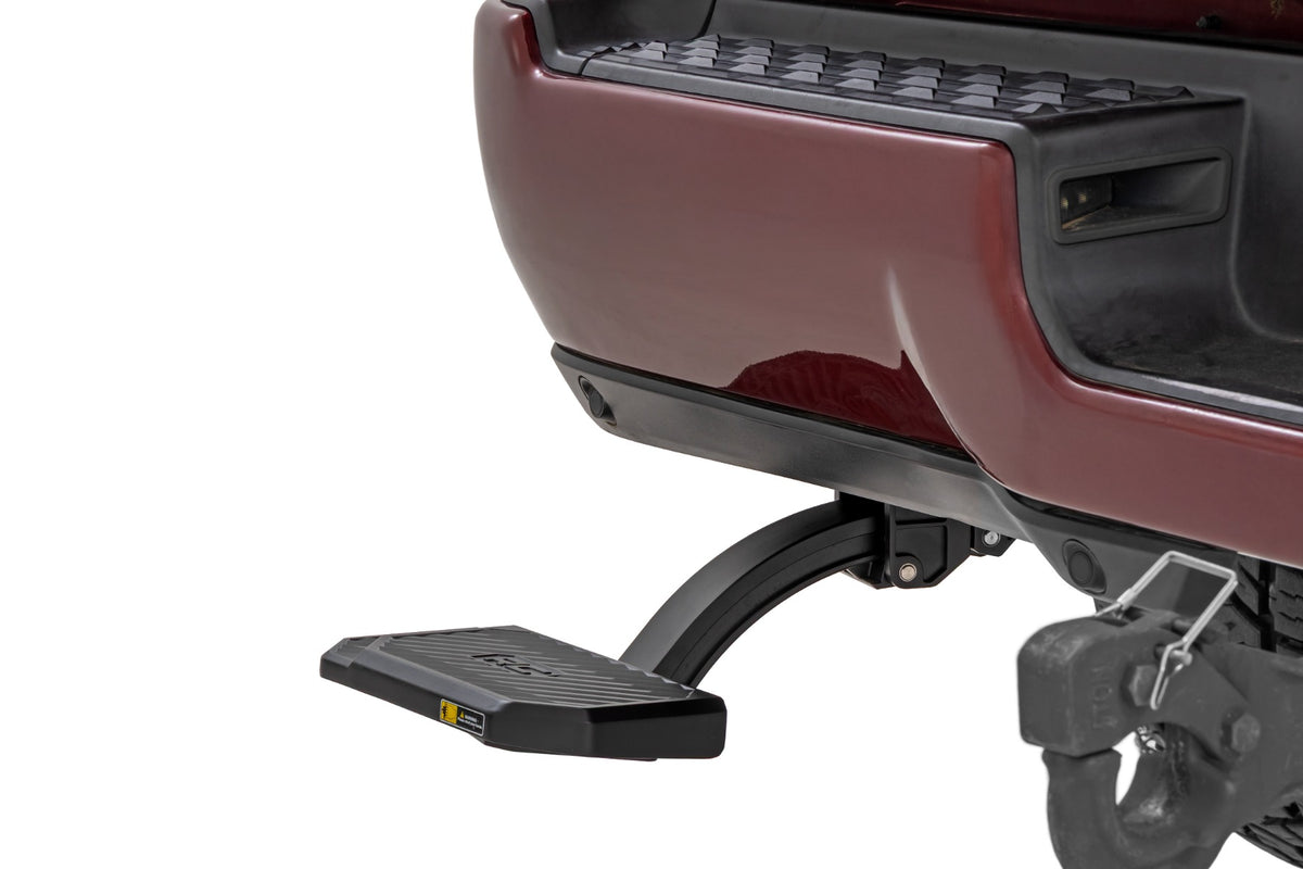 Rough Country PW050141 Retractable Bed Step | Manual Pull | Ram 2500/3500 2WD/4WD (2019-2026) - Image 1