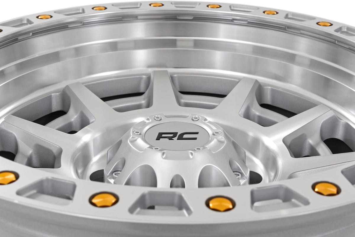 Rough Country 85170913C 85 Series Wheel | Simulated Beadlock | Full Machine | 17x9 | 5x4.5 | -12mm - Studio View 5