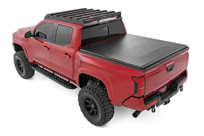 RC RPT2 Running Board | Double Cab | Black | Toyota Tacoma 2WD/4WD (2024-2026) (manufacturer page)
