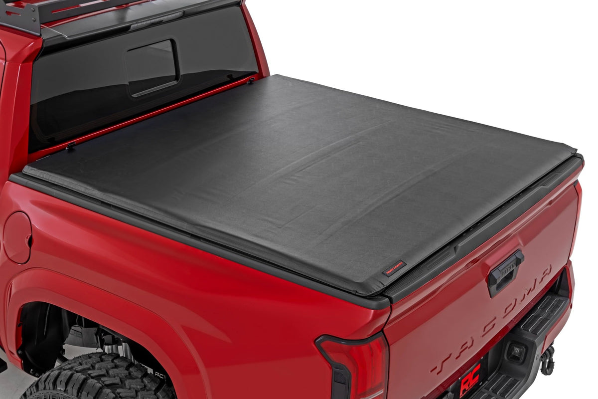 Rough Country 42415551 Soft Roll Up Bed Cover | 5' Bed | Toyota Tacoma 2WD/4WD (2024-2026) - Image 1
