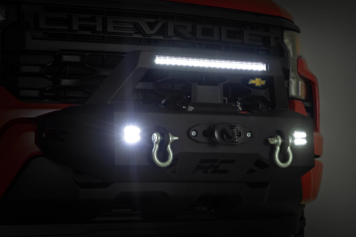 Rough Country 10814 EXO Winch Mount Kit | Chevy Silverado 1500 2WD/4WD (2022-2026) - Studio View 6