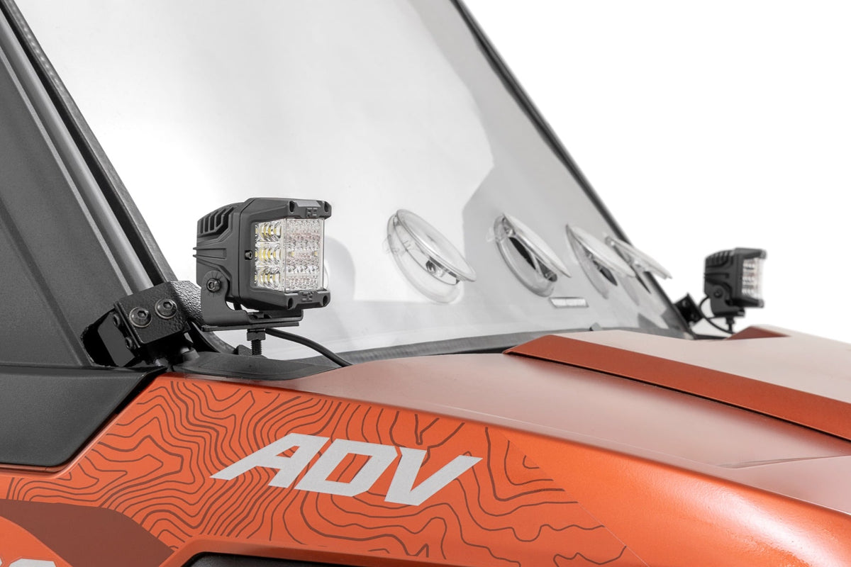 RC LED Light Kit | Front Mount | 2" Black Pair | Polaris XPEDITION XP (manufacturer page)