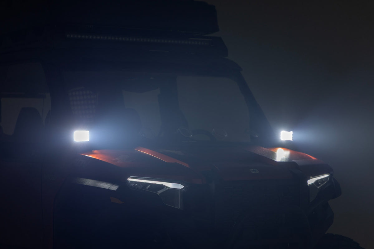 LED Light Kit | Front Mount | 3" Chrome Pair | Wide Angle | Polaris XPEDITION ADV 5 - Lighting & Acc (Image 6 of 6)