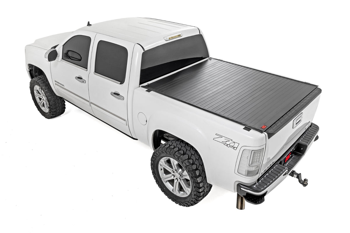 Rough Country 50123551 Hard Roll Up Bed Cover | 5'9" Bed | Chevy/GMC Sierra/Silverado 1500 (07-13) - Studio View 4