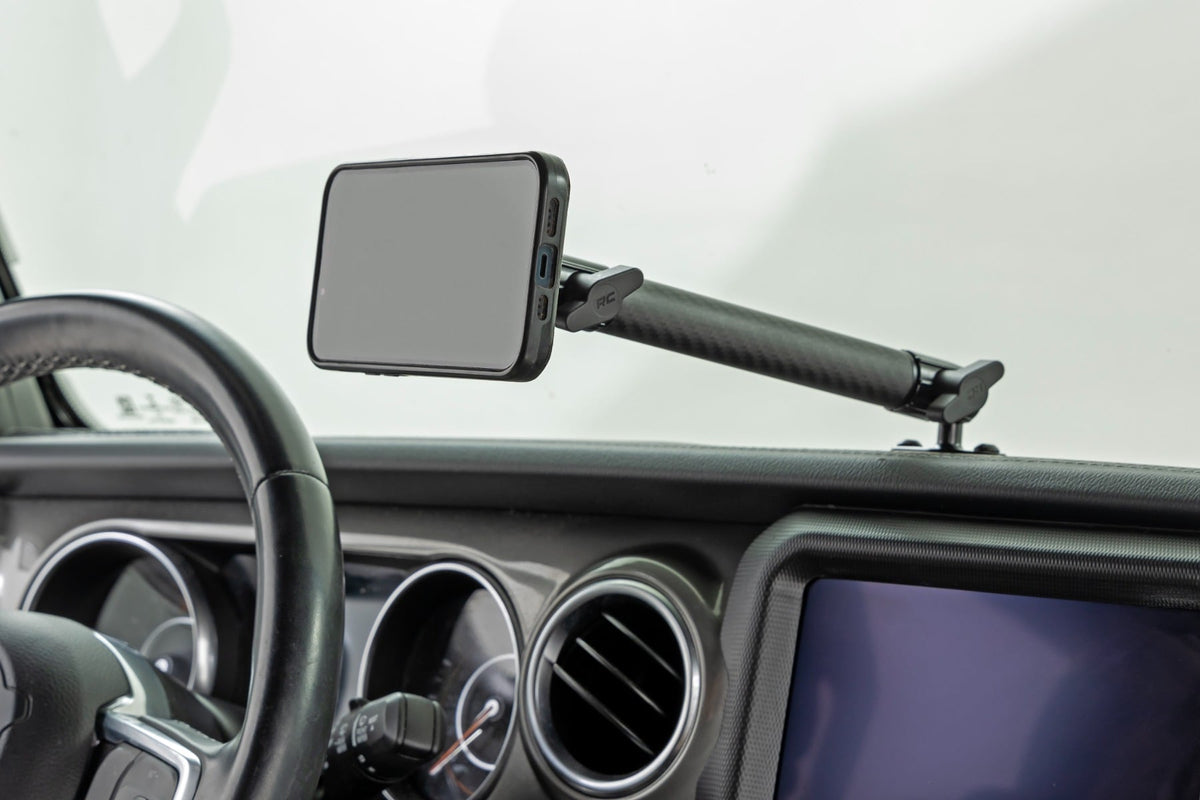 RC Dash Mount | 8" Mount Kit | Jeep Gladiator JT/Wrangler JL 4WD (2018-2026) (manufacturer page)