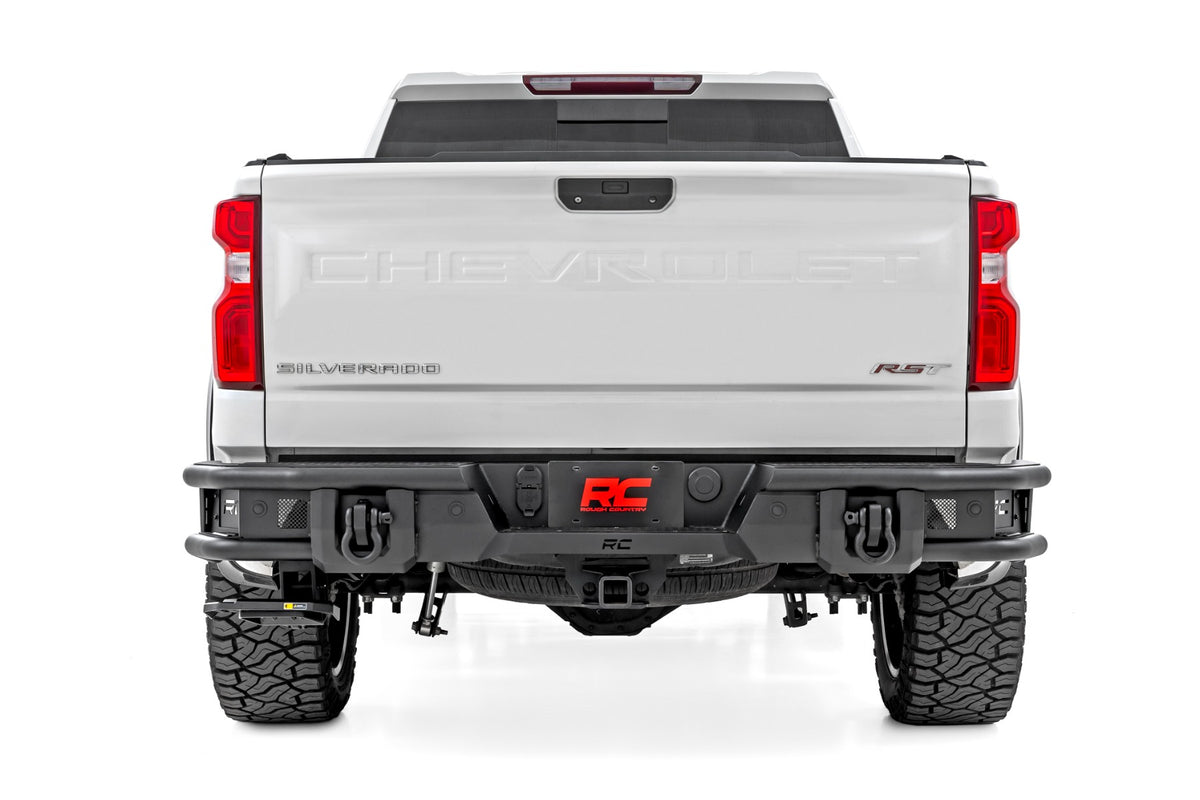 Rough Country 51219 Rear Bumper | Tubular | Chevy Silverado 1500 2WD/4WD (2019-2026) - Image 3
