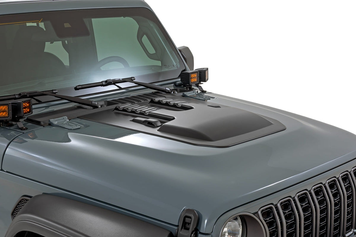 Hood Scoop | PAU Granite Crystal | Jeep Gladiator JT/Wrangler JL 4WD (18-26) - Misc 25% (Image 1 of 6)