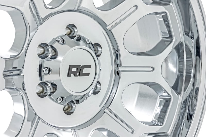 Rough Country 77 Series Wheel | One-Piece |Chrome | 22x12 | 8x170 | -44mm (manufacturer page)