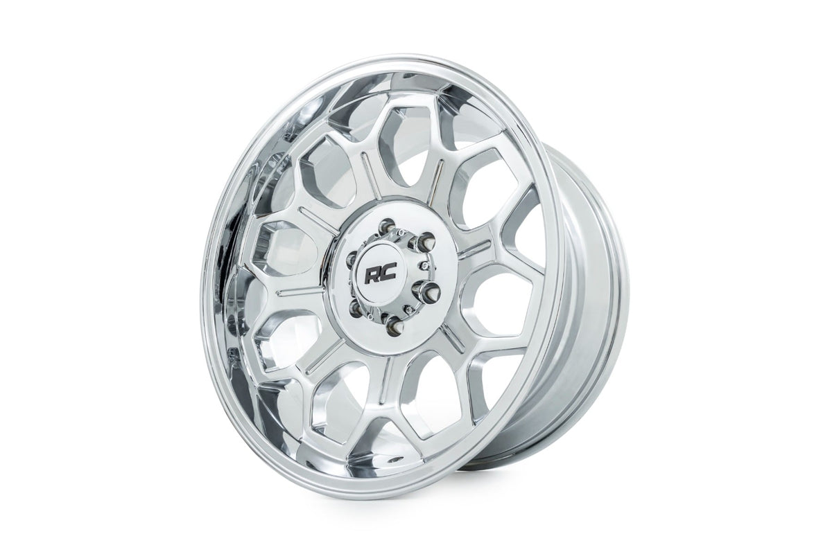 Rough Country 77 Series Wheel | One-Piece | Chrome | 20x10 | 6x135 | -25mm - RC Wheels (Image 4 of 6)