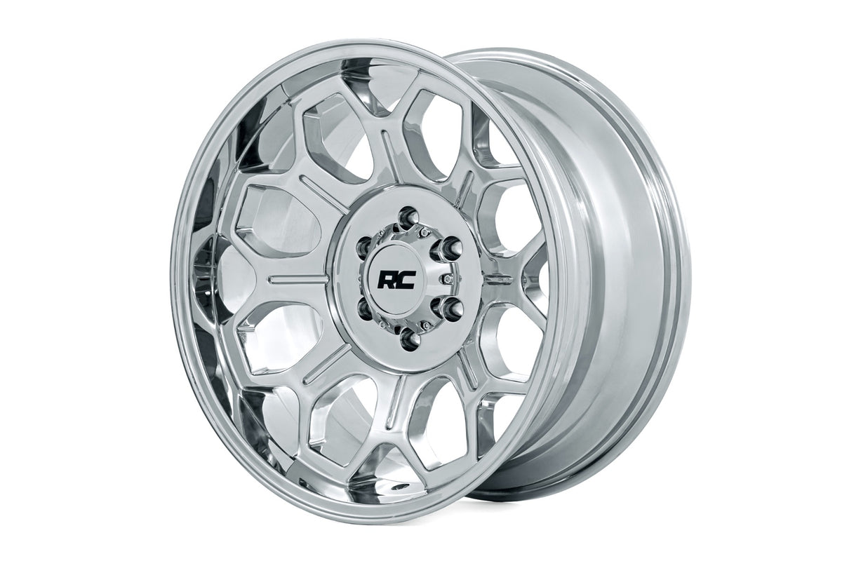 Rough Country 77200912C 77 Series Wheel | One-Piece | Chrome | 20x9 | 6x5.5 | 0mm - Image 1