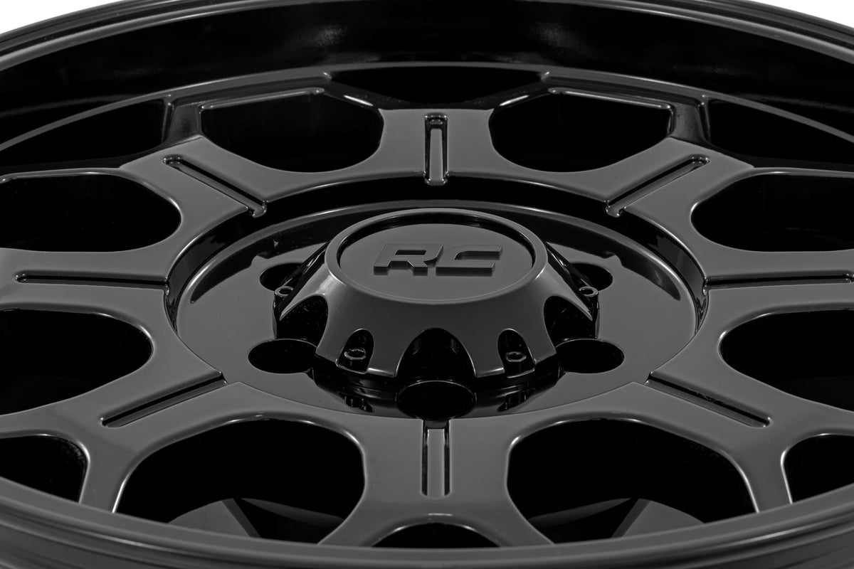 Rough Country 77 Series Wheel | One-Piece | Semi Gloss Black | 20x9 | 6x135 | +18mm - RC Wheels (Image 5 of 6)