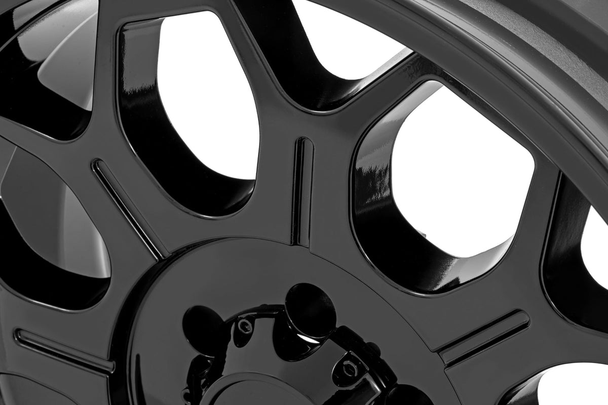 Rough Country 77 Series Wheel | One-Piece | Semi Gloss Black | 20x9 | 6x135 | +18mm - RC Wheels (Image 6 of 6)