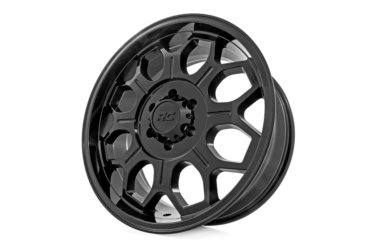 Rough Country 77 Series Wheel | One-Piece | Semi Gloss Black | 20x10 | 6x135 | -25mm - RC Wheels (Image 4 of 6)
