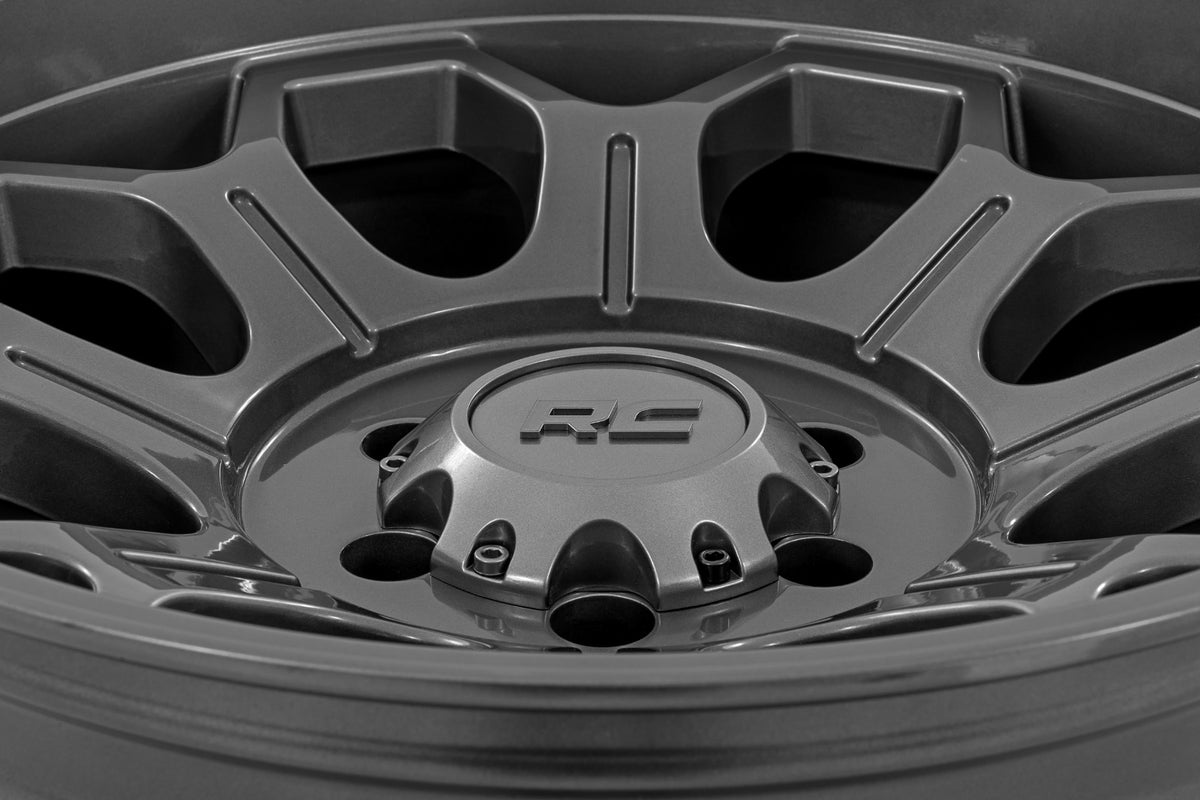 Rough Country 77 Series Wheel | One-Piece | Gunmetal Gray | 20x9 | 6x5.5 | 0mm - RC Wheels (Image 6 of 6)