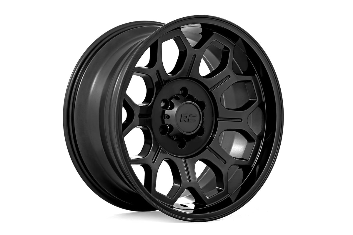 Rough Country 77 Series Wheel | One-Piece | Semi Gloss Black | 20x9 | 6x135 | 0mm - RC Wheels (Image 3 of 6)